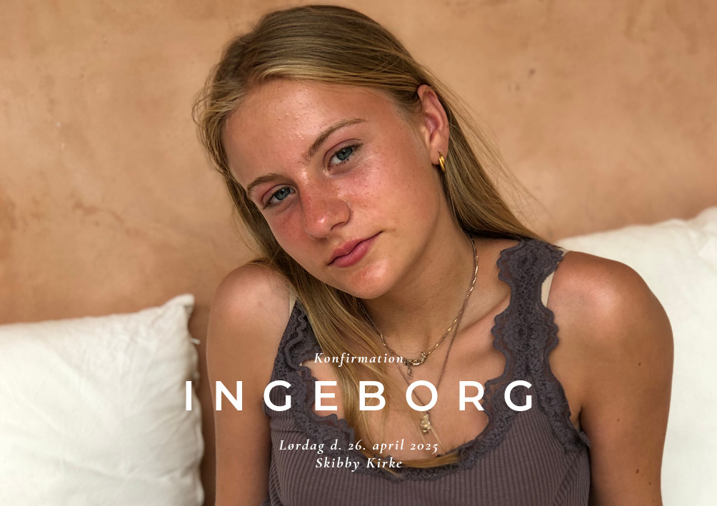 Invitationer - Ingeborg Konfirmation